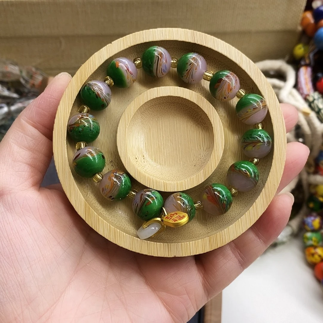 琉璃颈饰凤尾手链