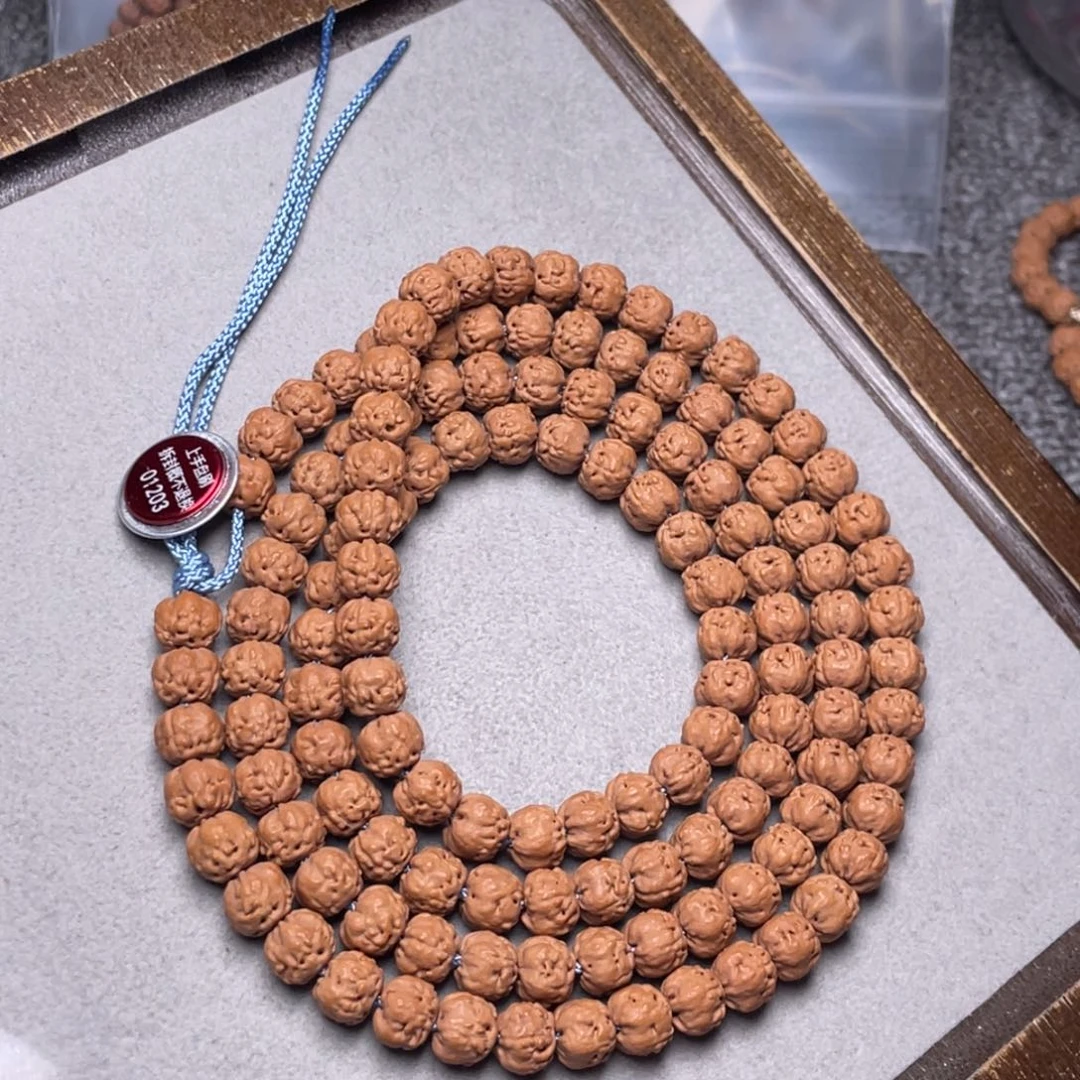 黄***昏手串金刚菩提云端梅朵定制款佛手尺寸7.5