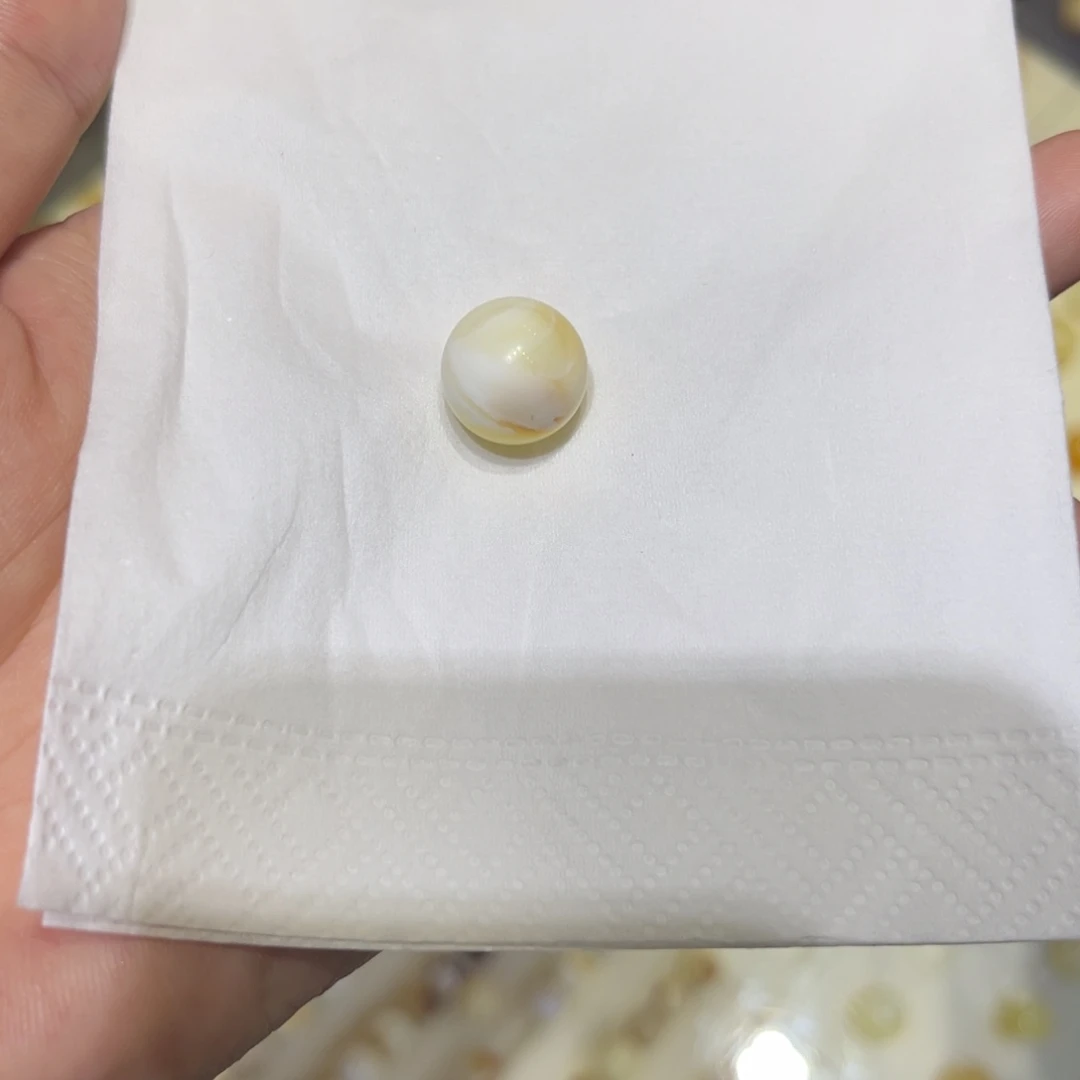 定制蜜蜡蜜蜡单珠打孔不退换