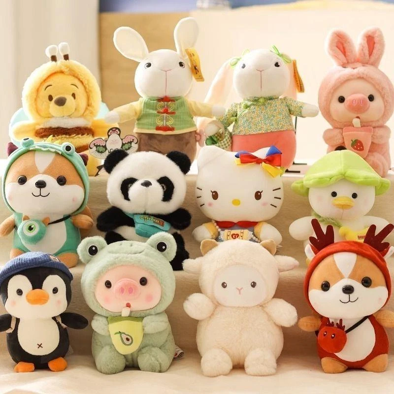 【19-38专用】毛绒玩具称斤地摊套圈卡通娃娃玩具