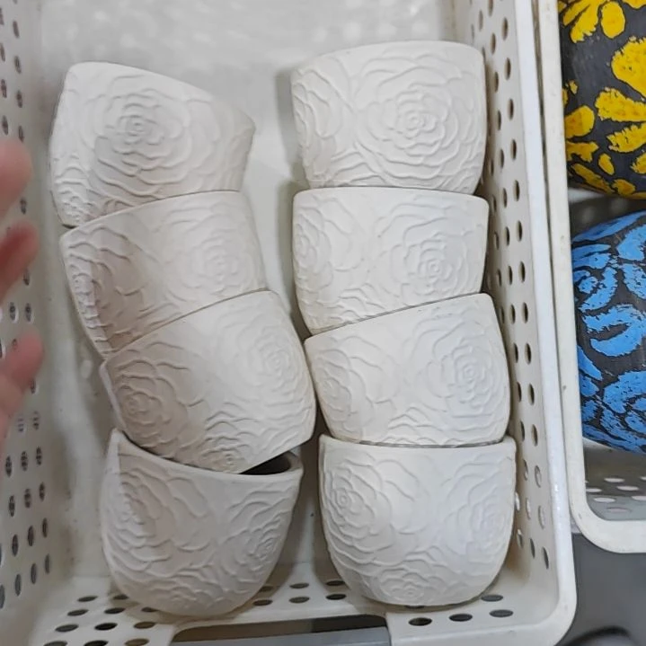 红陶吸水透气的白陶花盆凑满12发货