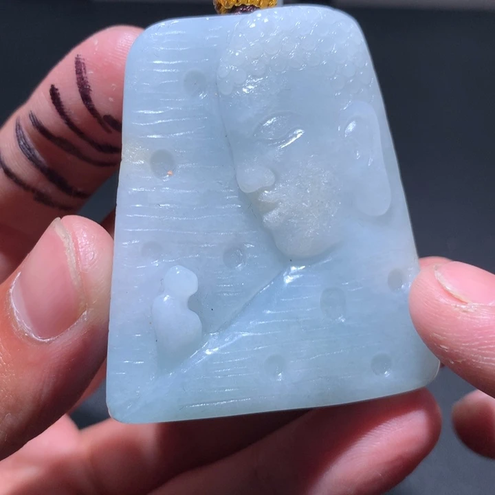 翡翠未镶嵌颈饰保真天然a货翡翠