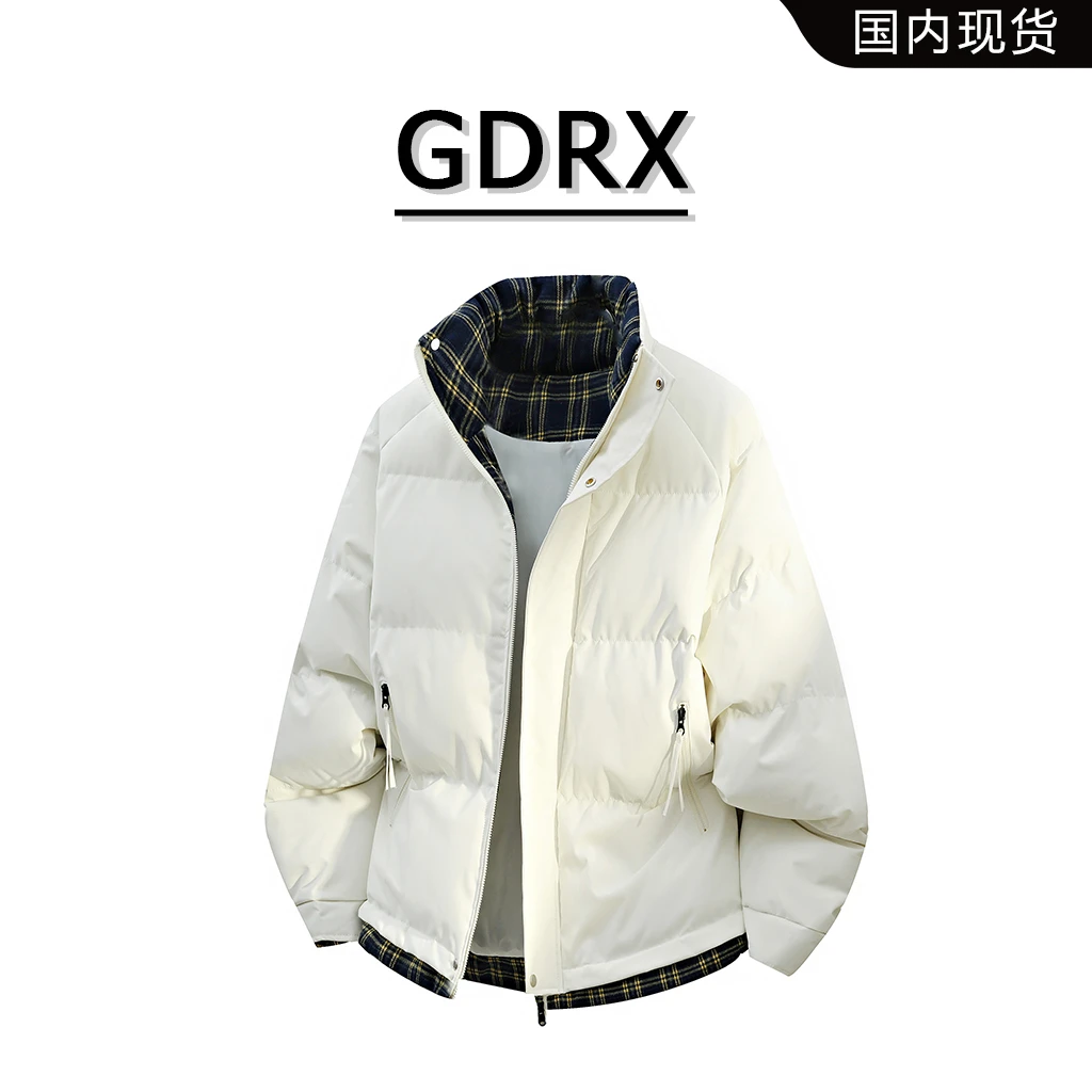 GDRX美式复古休闲棉衣男秋冬新款潮流时尚百搭保暖外套轻奢男装