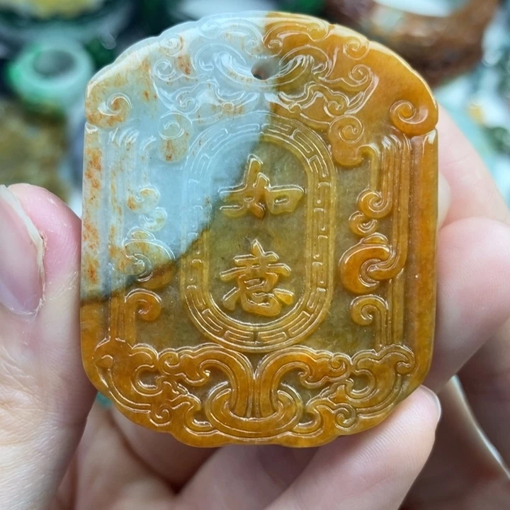 颈饰未镶嵌翡翠吊坠