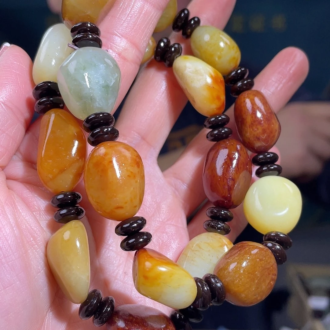 和田玉颈饰未镶嵌多样性发一件