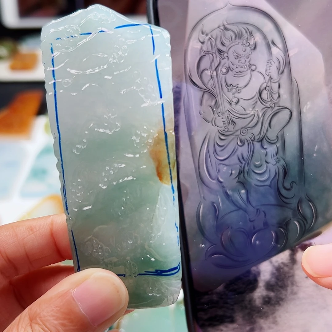 定制翡翠未镶嵌翡翠挂件