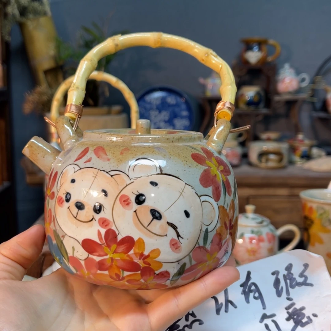 杯素浅陶瓷手工手绘