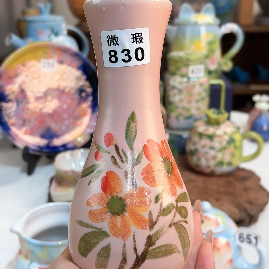 景德镇手绘高温釉下彩陶瓷茶具
