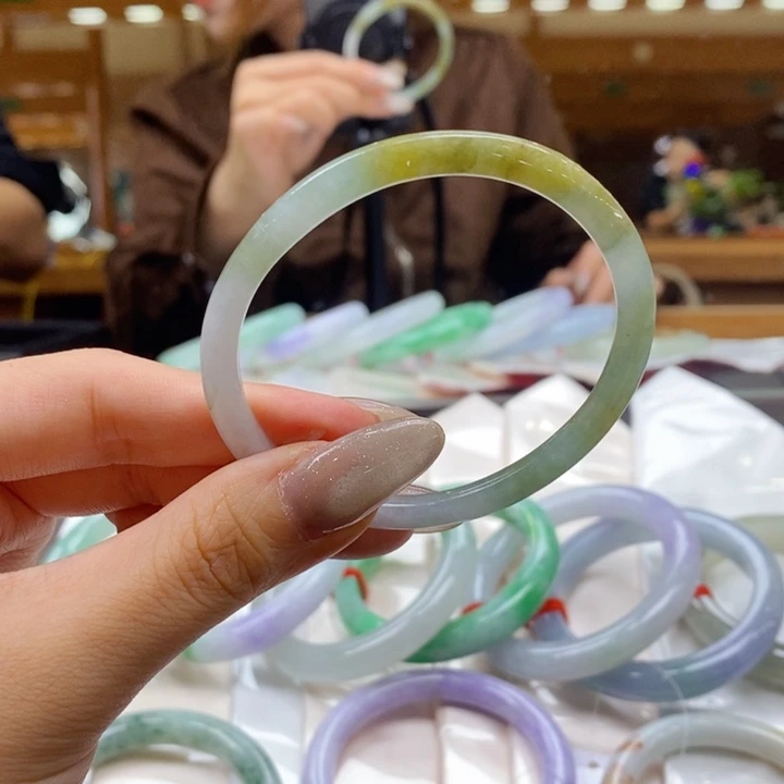 翡翠未镶嵌手镯54-56