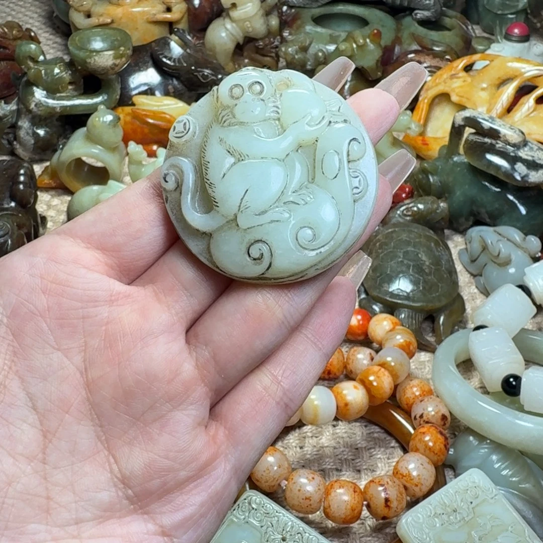 白玉菩提吊坠挂件