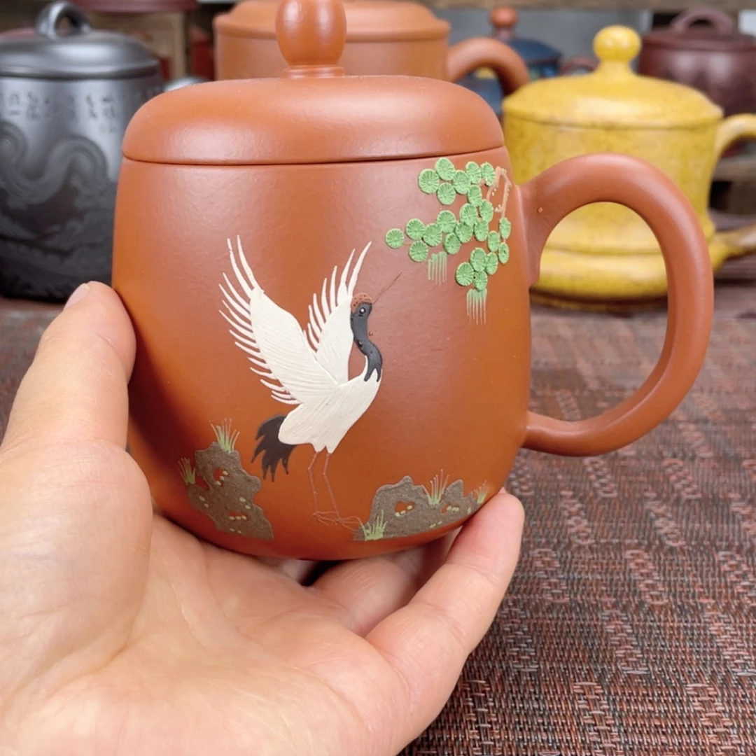 【闪购商品】茶杯紫砂宜兴原矿紫砂盖杯微瑕