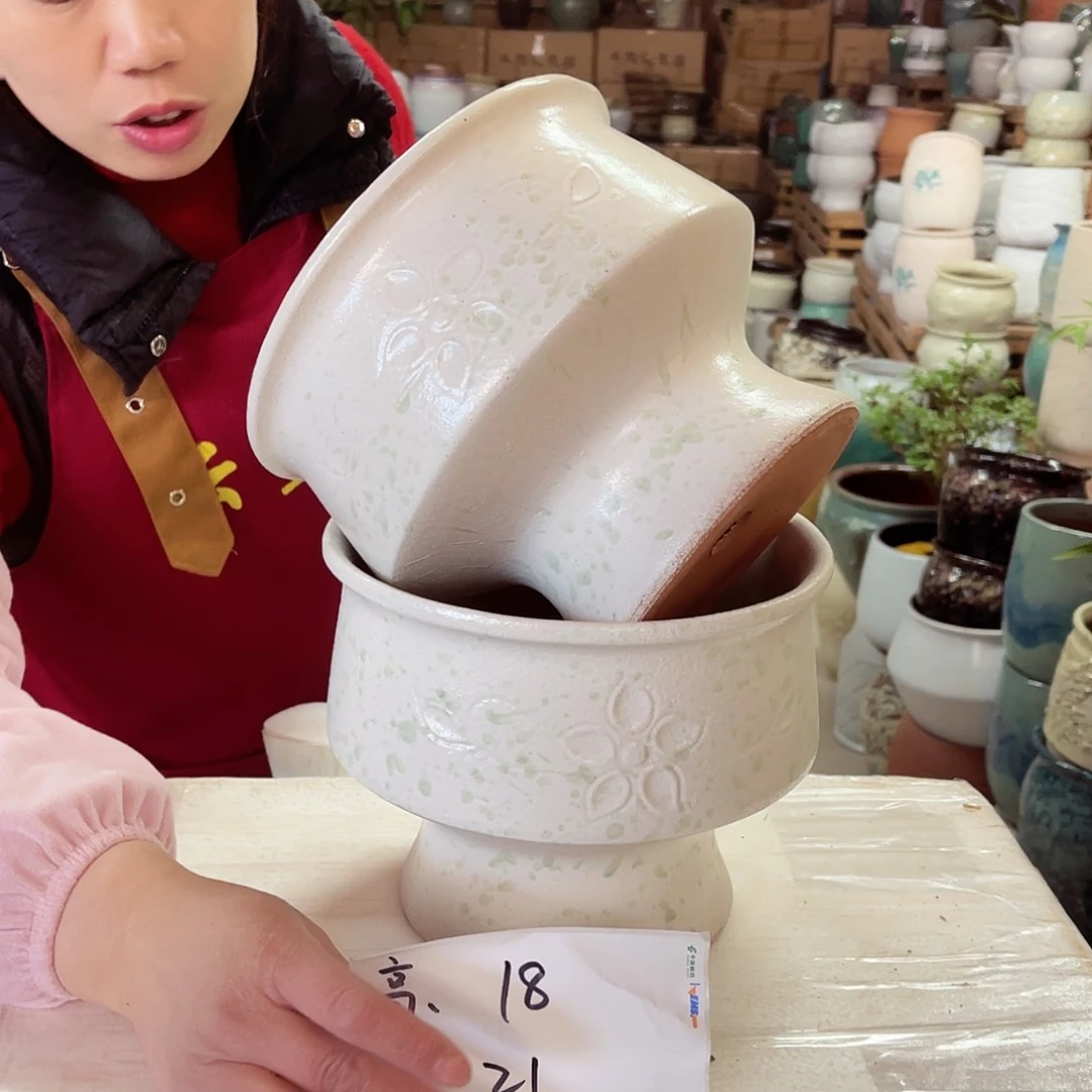 紫砂花盆高度18口径21