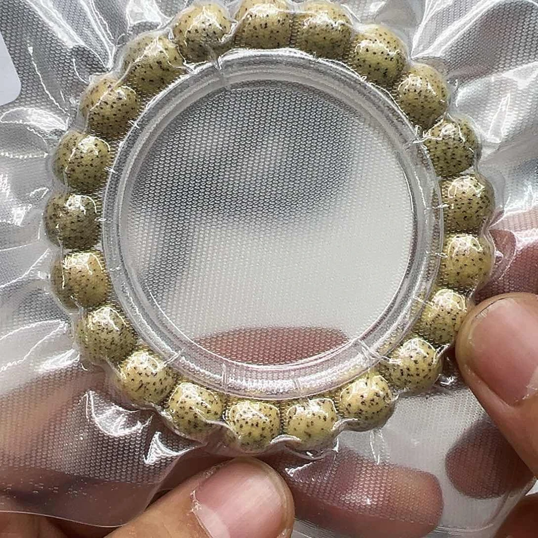 星月菩提手串65荣耀鸡油黄星月菩提单圈11