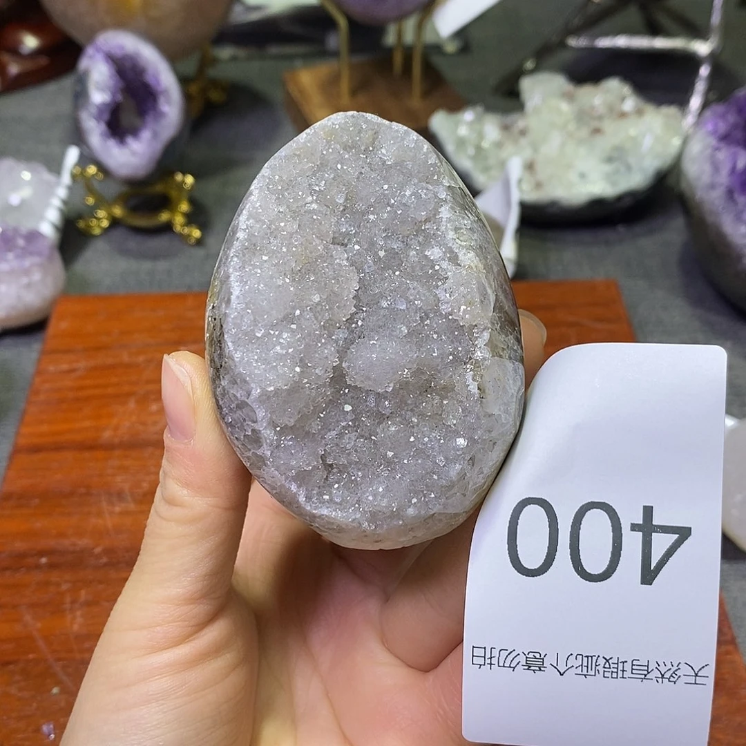 未镶嵌紫晶珠宝半成品