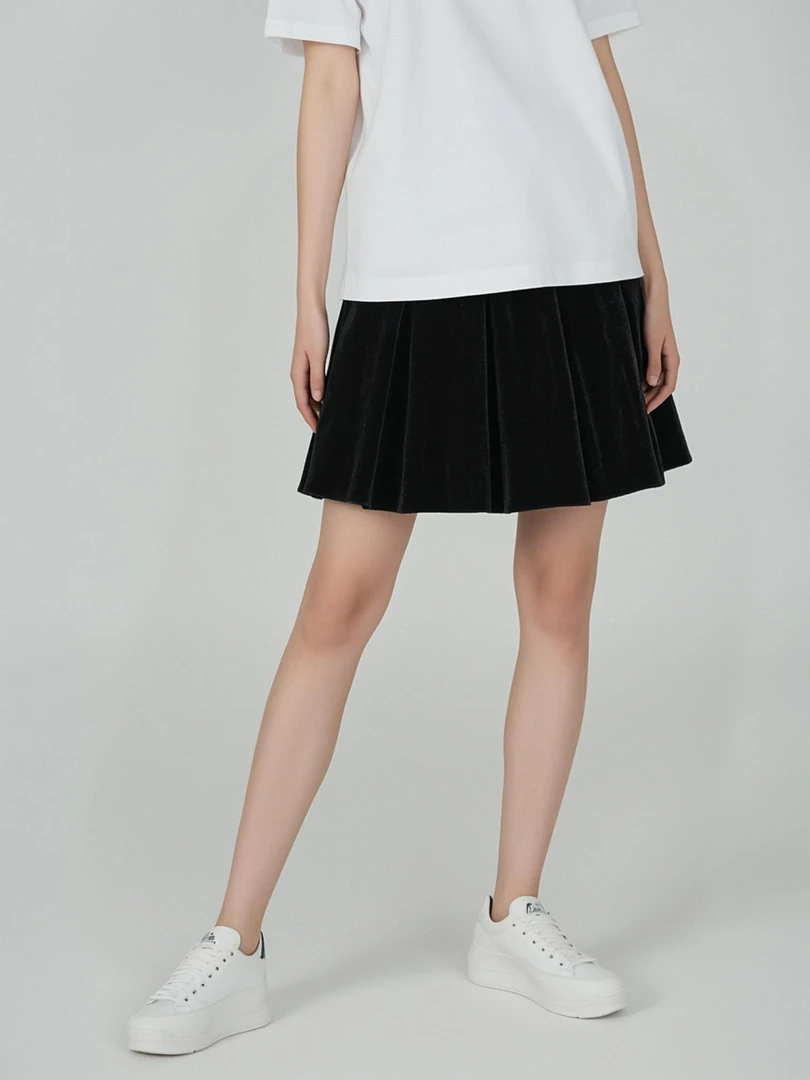 2024新款设计感金属高腰百搭短裙8863129