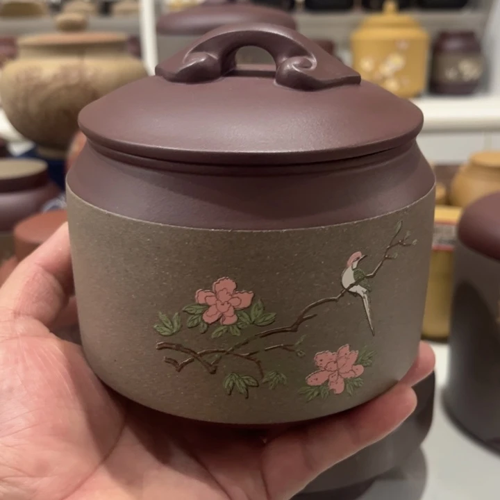 钱***限紫砂茶叶罐紫砂茶叶罐