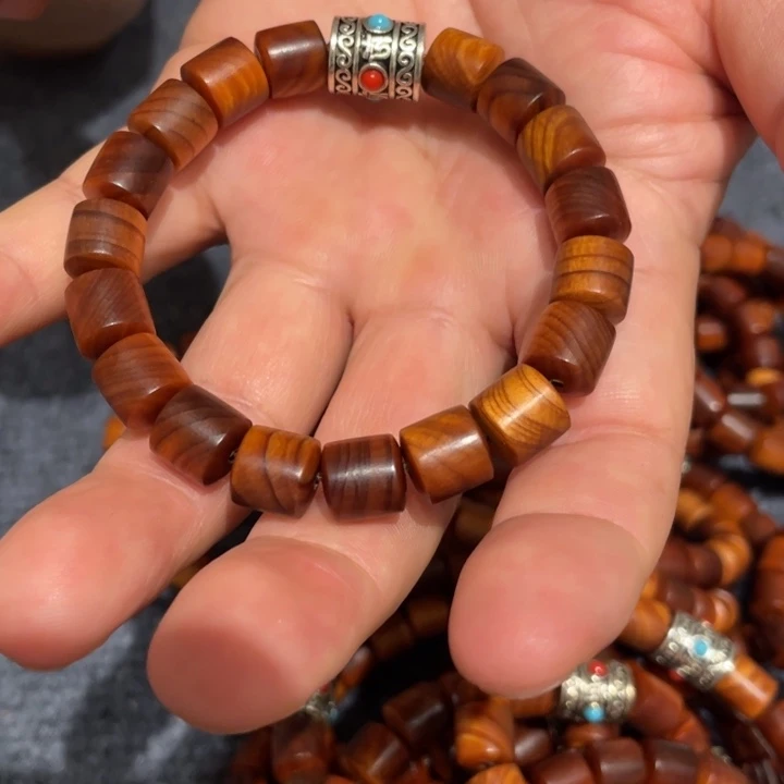 柏木（崖柏）1.0黑油直切手串