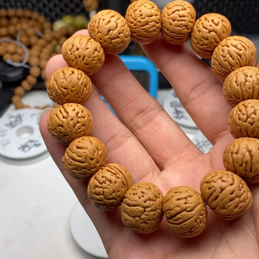 文玩核桃手串热****星元宝20