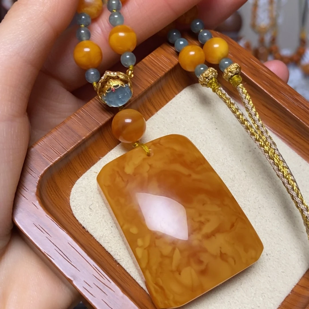 【闪购商品】蜜蜡颈饰未镶嵌项链
