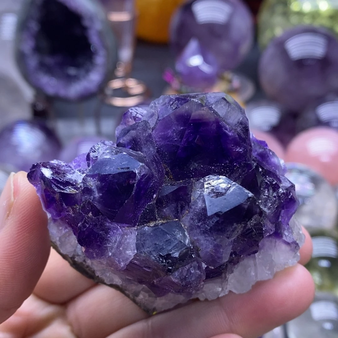 未镶嵌珠宝半成品水晶9148紫水晶