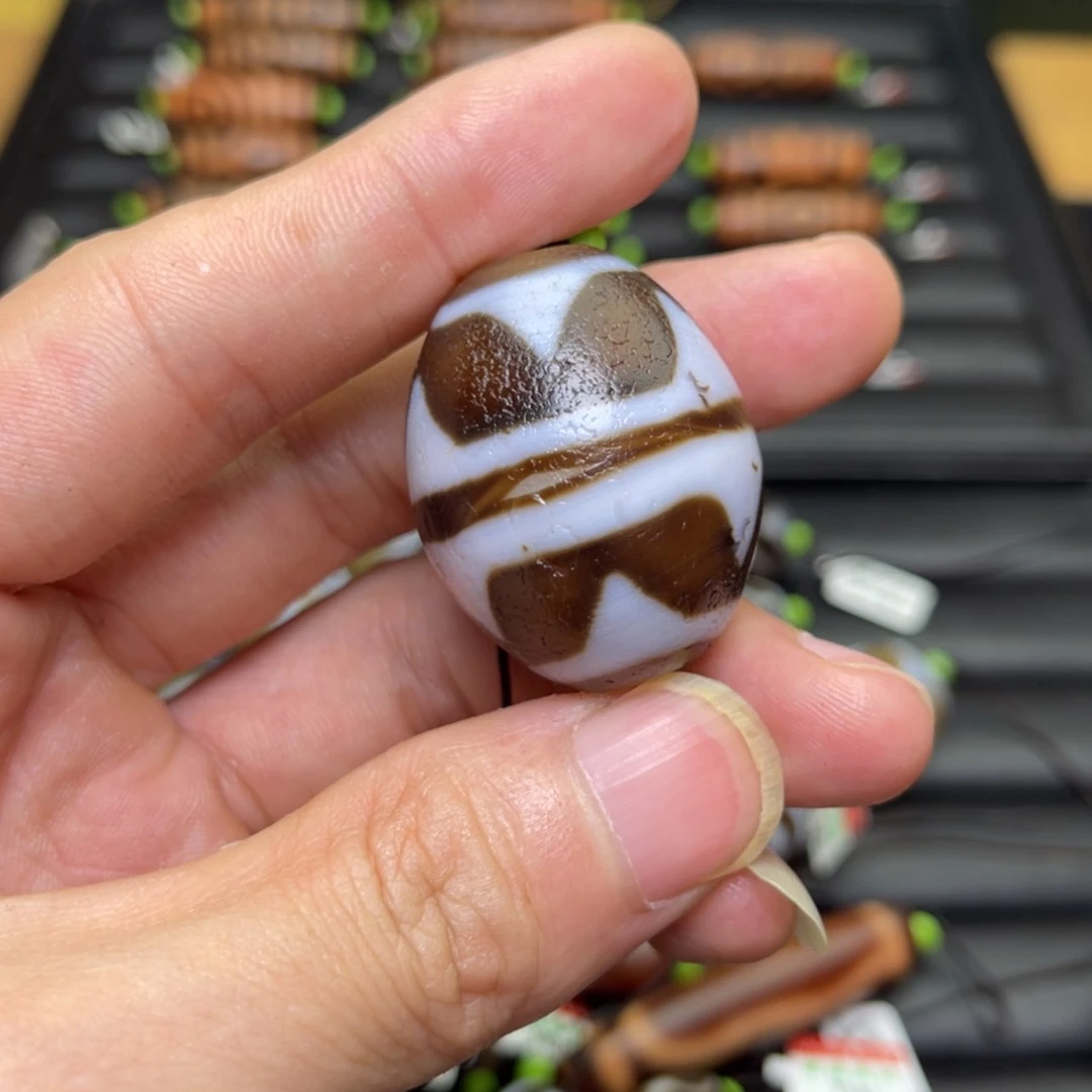 【闪购商品】玛瑙/玉髓珠宝半成品未镶嵌蓝**人