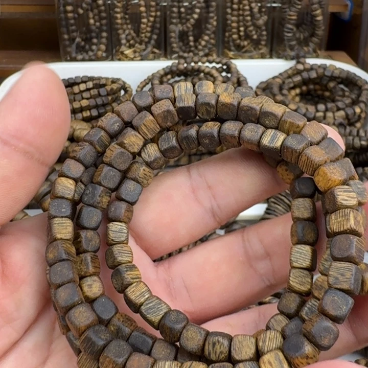 手串沉香张勺子手串17克加