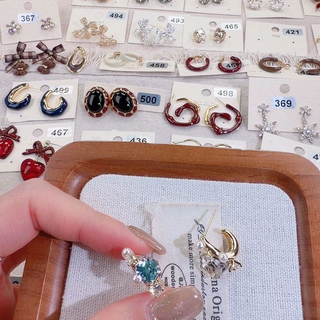 仿珍珠铜合金925银耳钉