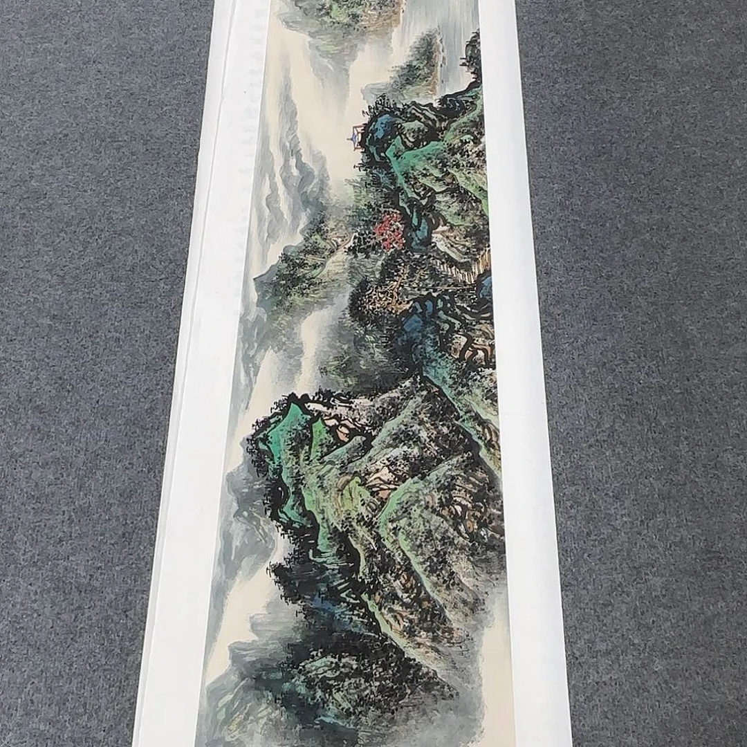 国画138*35纯手绘何润杰