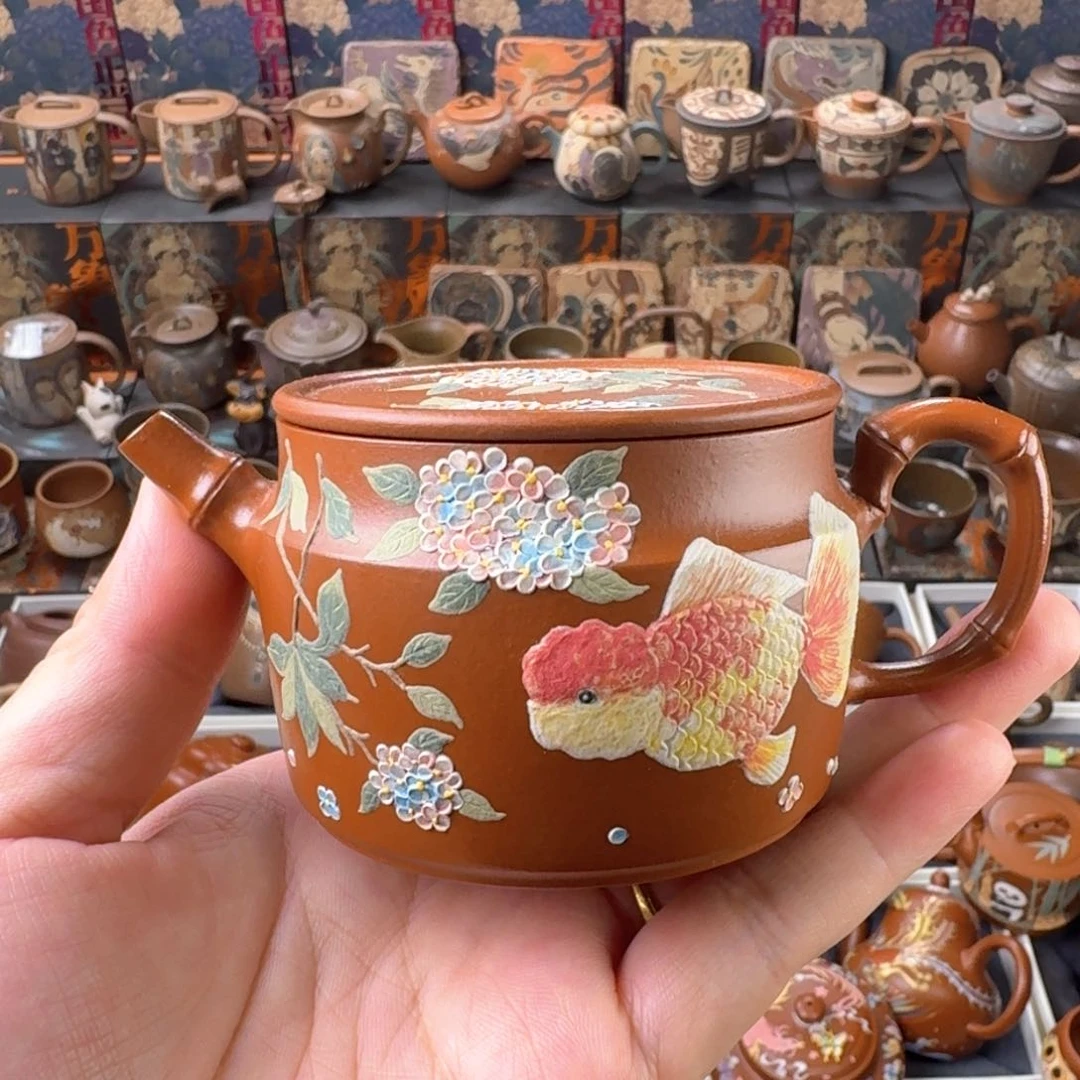 茶壶紫砂145cc精工半手