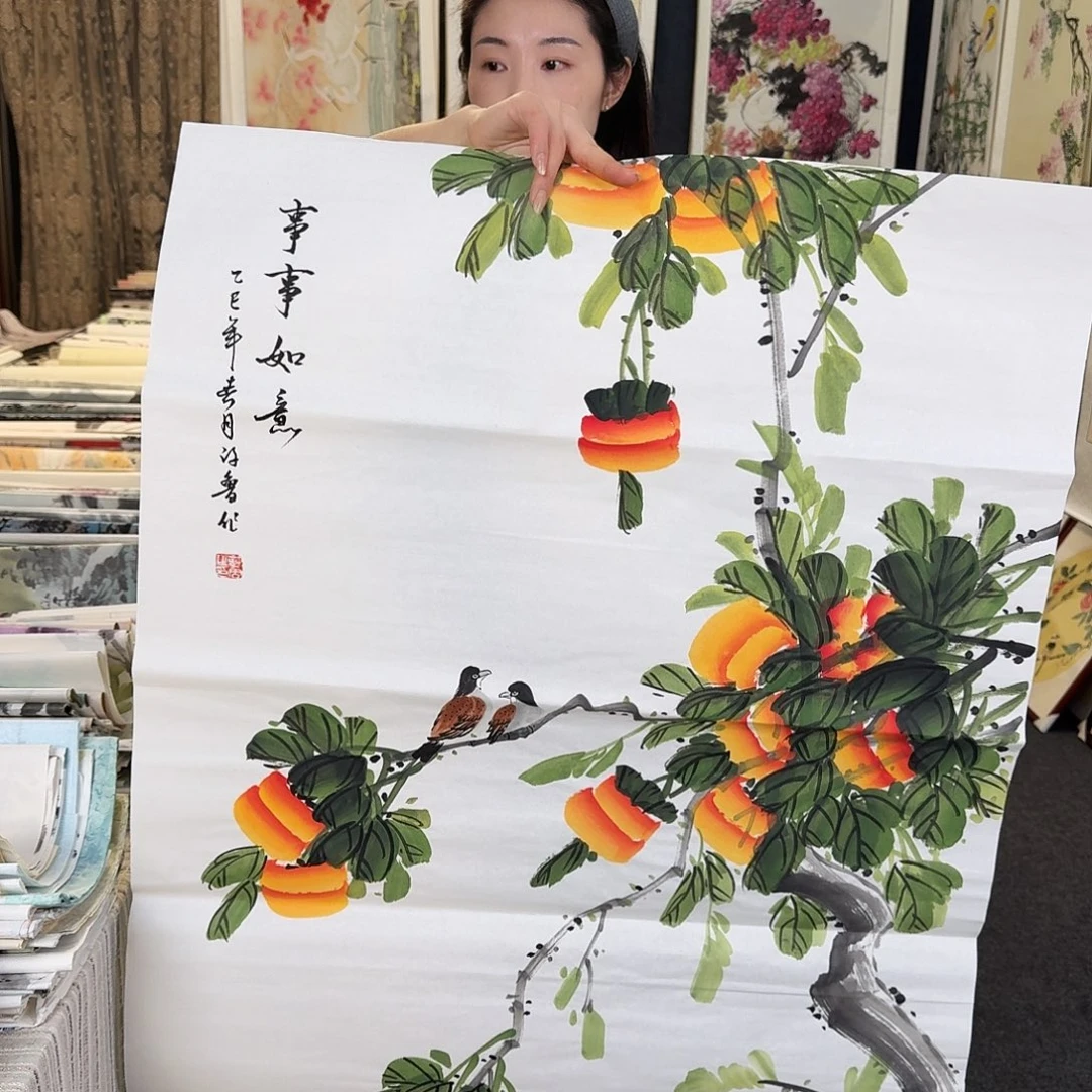 纯手绘国画作品好看