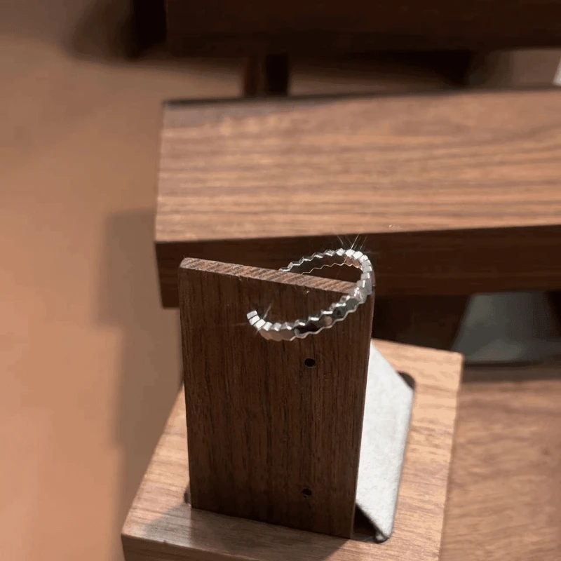 铜合金合成锆石戒指 蜂巢戒指5049