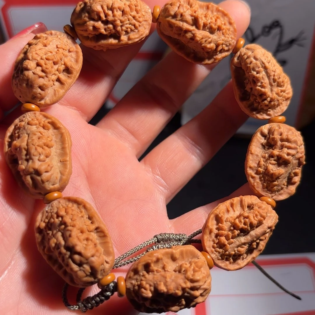 桃木绣花鞋手串全品手持