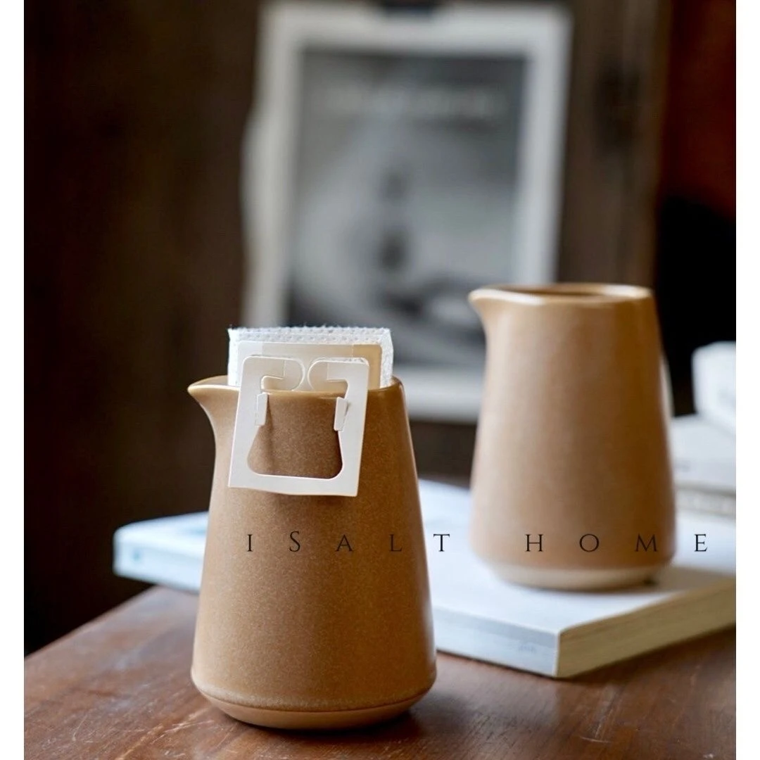 出瑞典诺米粗陶手作引流壶手冲咖啡杯泡茶杯奶壶分茶器陶瓷日式