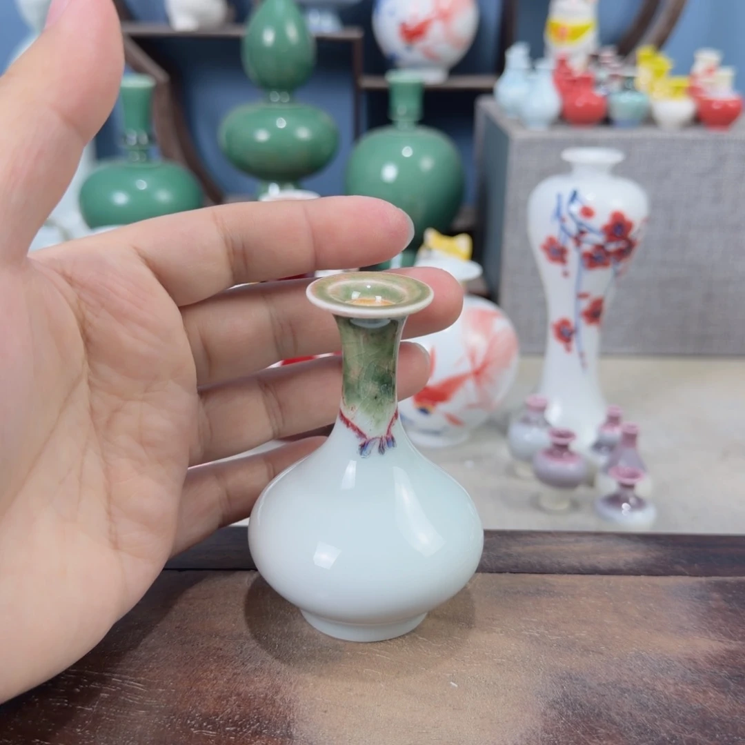 陶瓷手工小花器摆件