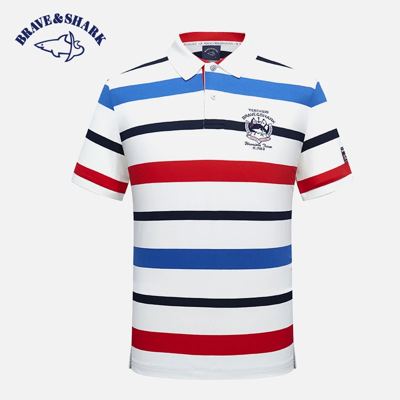 BRAVE&SHARK/勇士鲨鱼夏季新款男短袖速干定制刺绣时尚Polo衫933