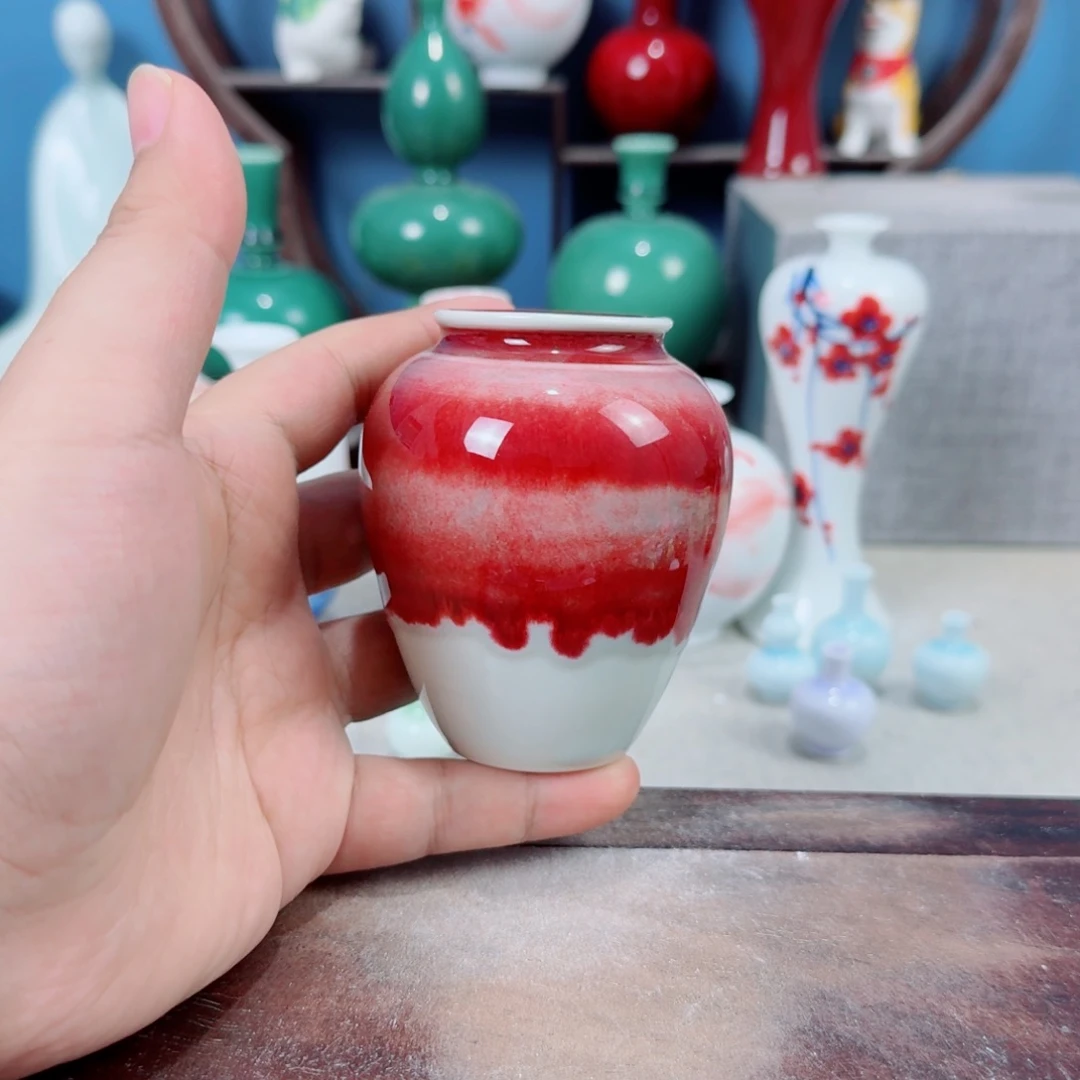陶瓷手工小花器摆件