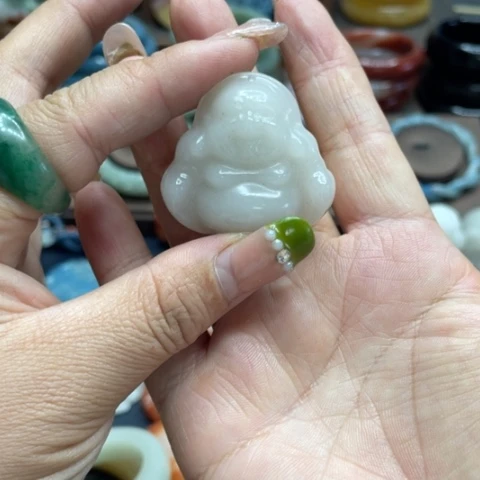合金石英质玉（黄龙玉）手链