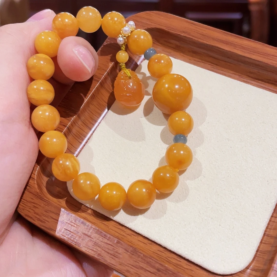 蜜蜡未镶嵌手串手串