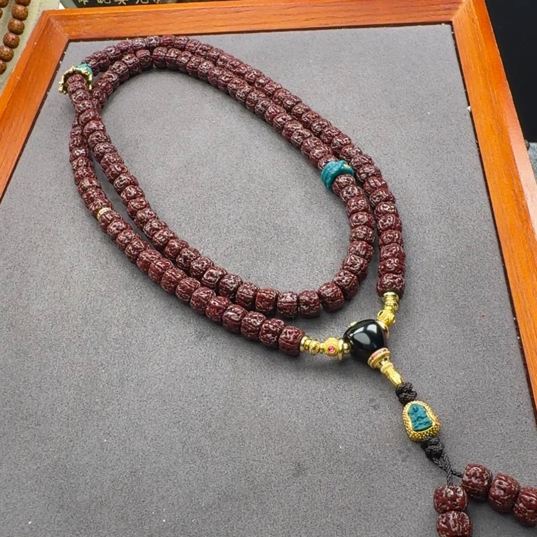 仙***猫金刚菩提吊坠黑金