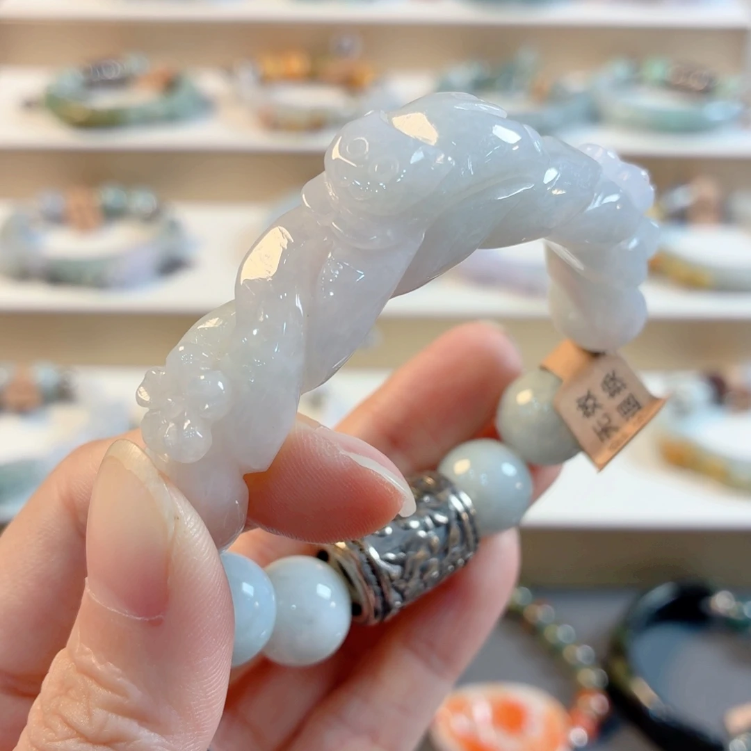 含***子未镶嵌手链翡翠手串