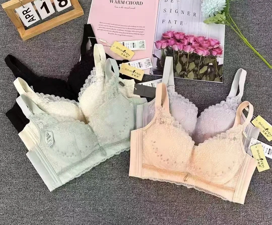 3532#花朵蕾丝背心美背女士时尚性感无钢圈夏季