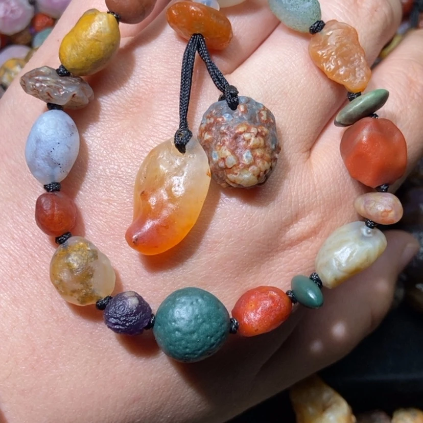 【闪购商品】玛瑙/玉髓项圈合金盲**茫