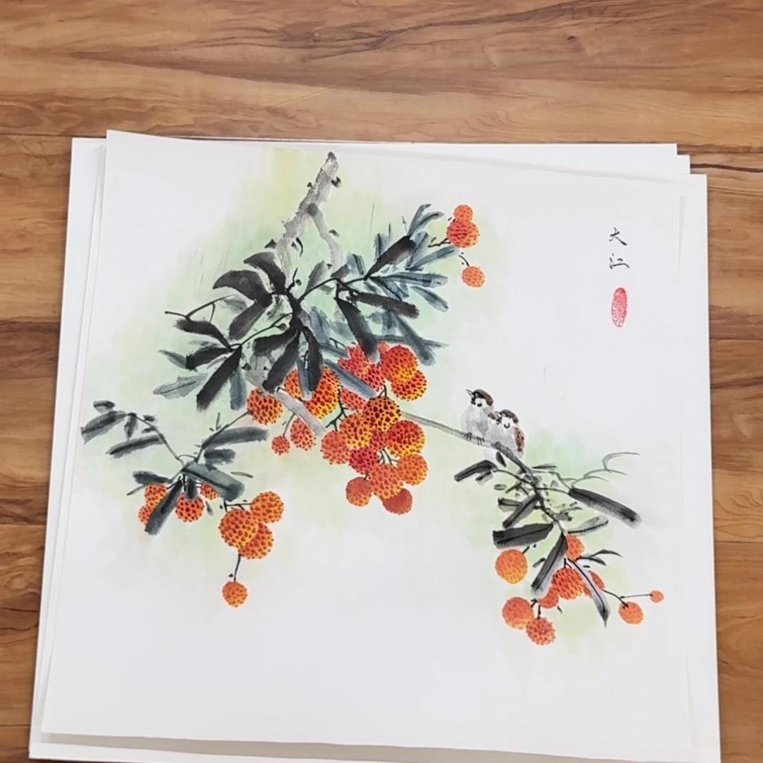 国画50斗方卡纸，哈哈，