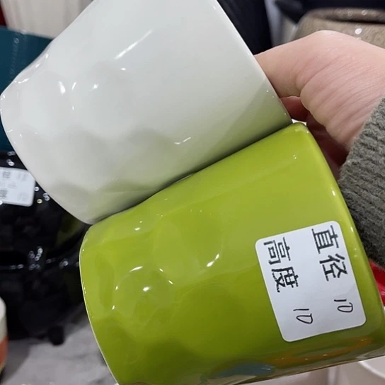 多肉绿植陶瓷花盆9.9包邮，有孔