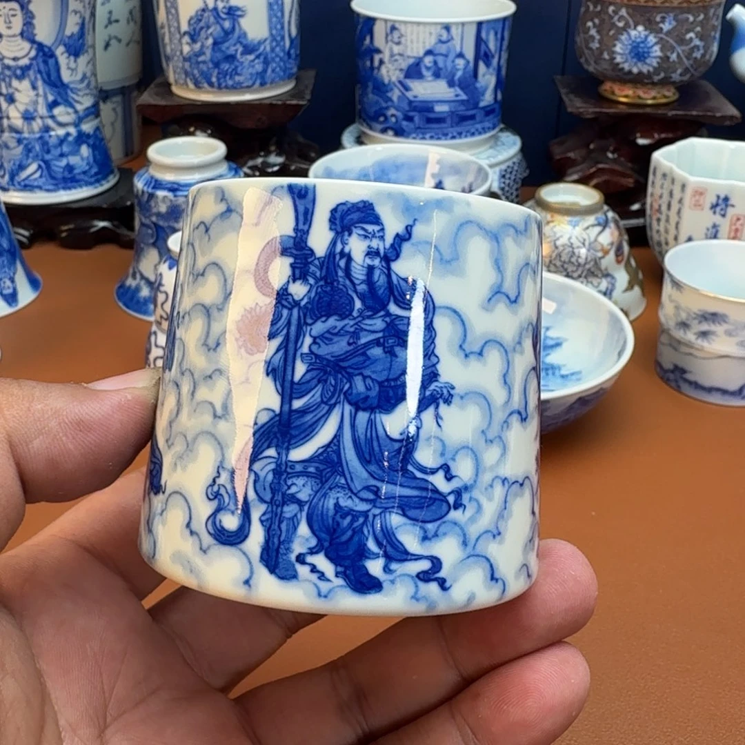 心***杯子景德镇全手工手绘陶瓷