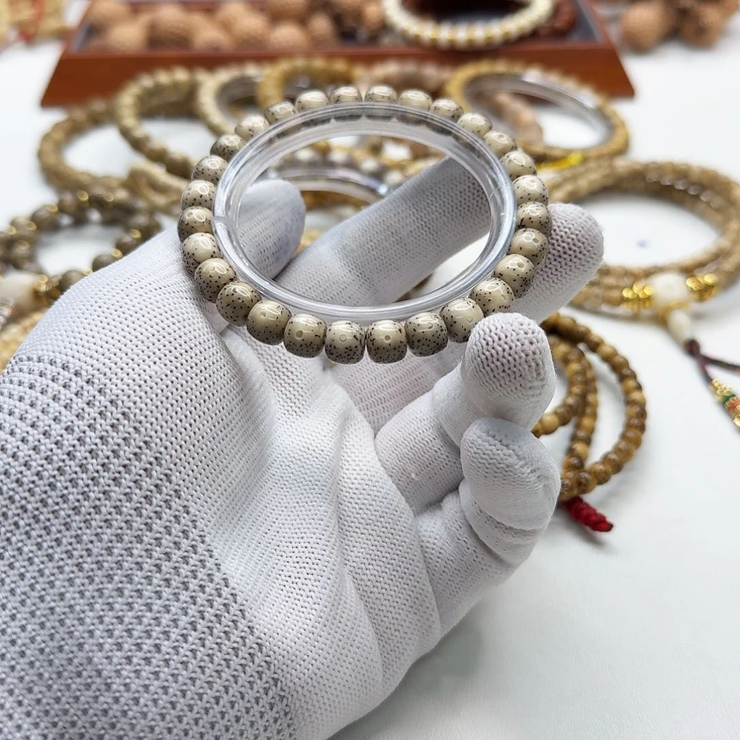 星月菩提吊坠30尊宠糯冰月留白8左右桶单圈