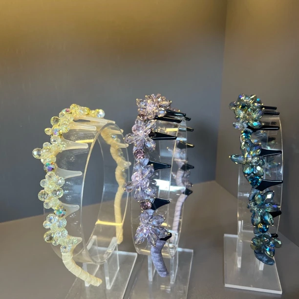 西子家莫奈石插梳发箍设计气质百搭优雅精致时尚日常款