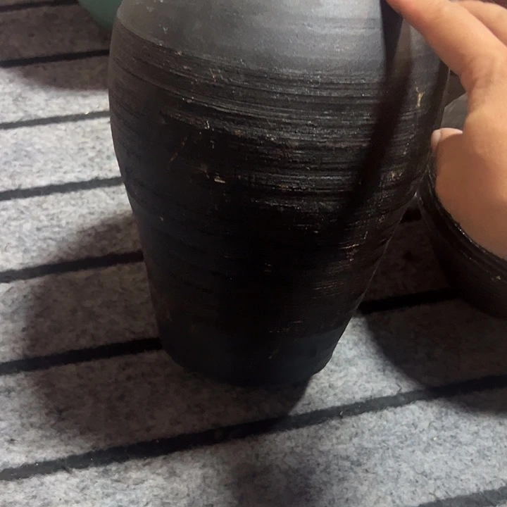 粗陶盆默认打孔高23口13