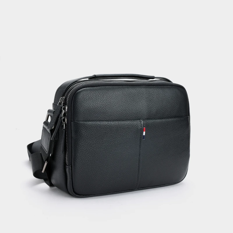 TUSCAN'S新款时尚百搭肩带可调节真皮休闲单肩腋下斜跨包时代集团