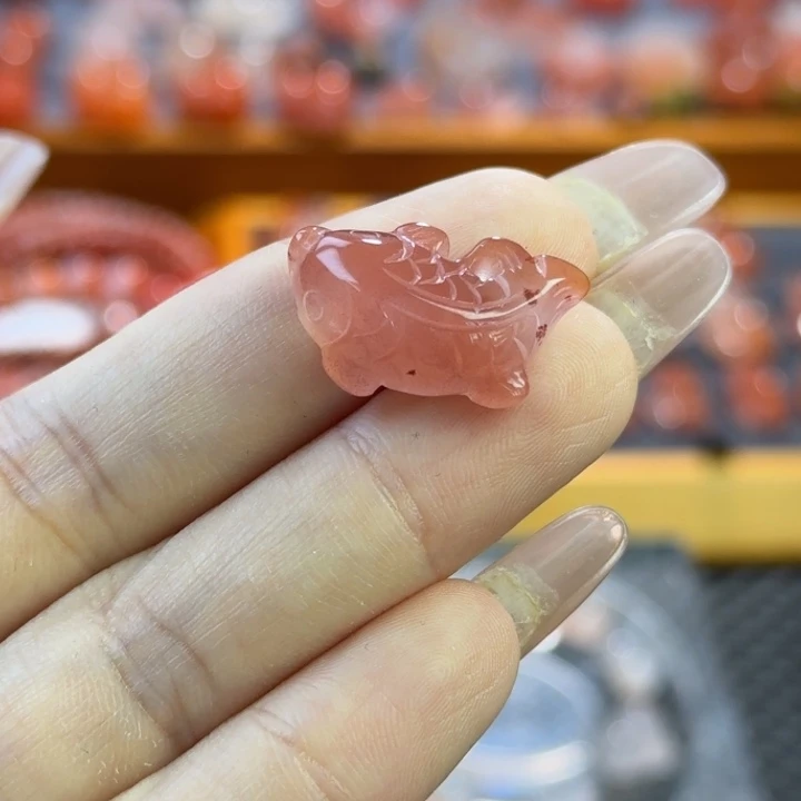 南红玛瑙未镶嵌珠宝半成品锦鲤
